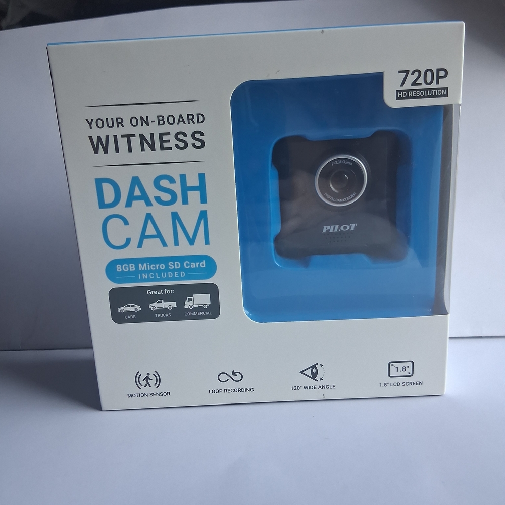 Black Dash Cam with 720P HD Resolution